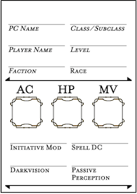 Initiative Card Tent